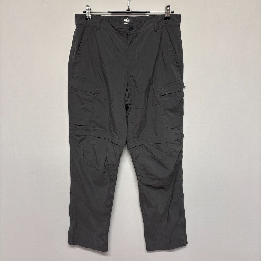 REI Co-Op Men Convertible Outdoor Hiking Pants Size 34x30 Relaxed Fit D129 -26